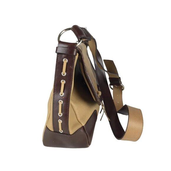 Wilsons Leather Womens Beige Brown Pelle Studios Shoulder Strap Crossbody Bag - Picture 6 of 10